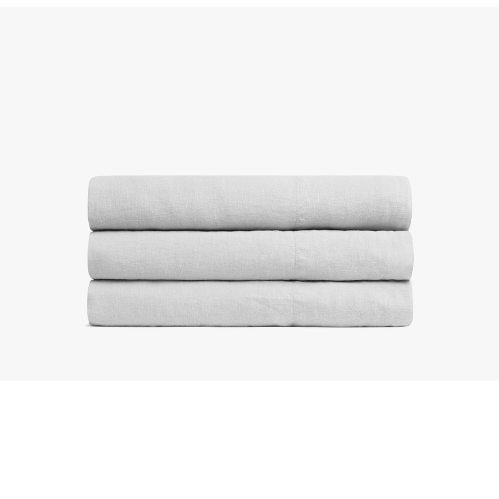 Parachute linen Top Sheet - Full/Queen Size - Fog Color - NIW & Sealed